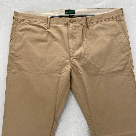 J.Crew 484 Chino Pants Mens 44x34 Slim Straight Leg Khaki Beige Preppy Casual - Picture 2 of 14